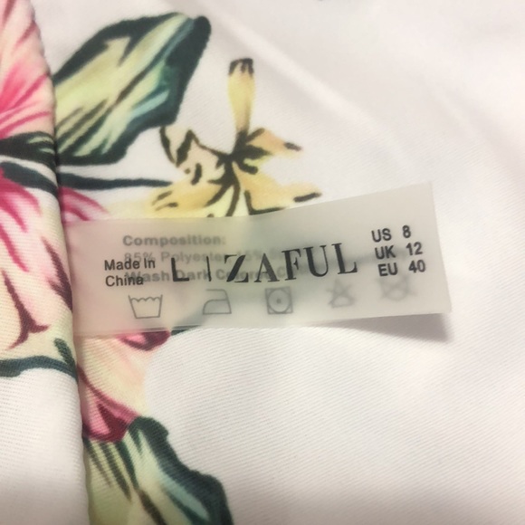ZAFUL Women’s High Cut One Piece  Swimsuit Floral Print Size L - Picture 10 of 11